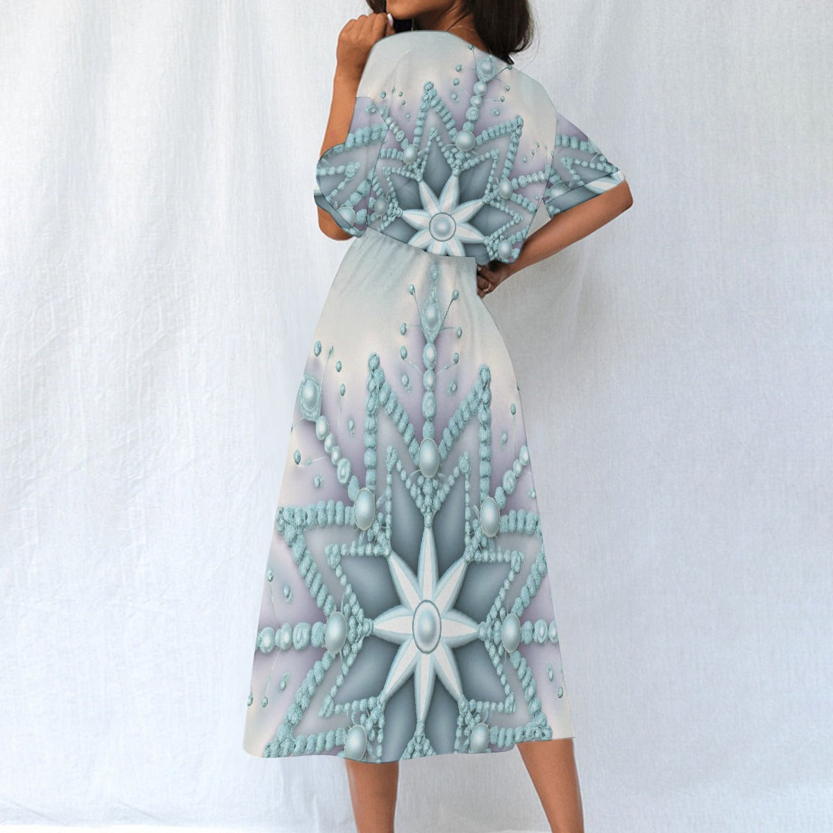 All-Over Print Women's Elastic Waist Dress