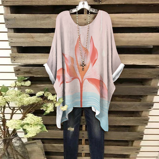 All-Over Print Women's Bat Sleeve Shirt