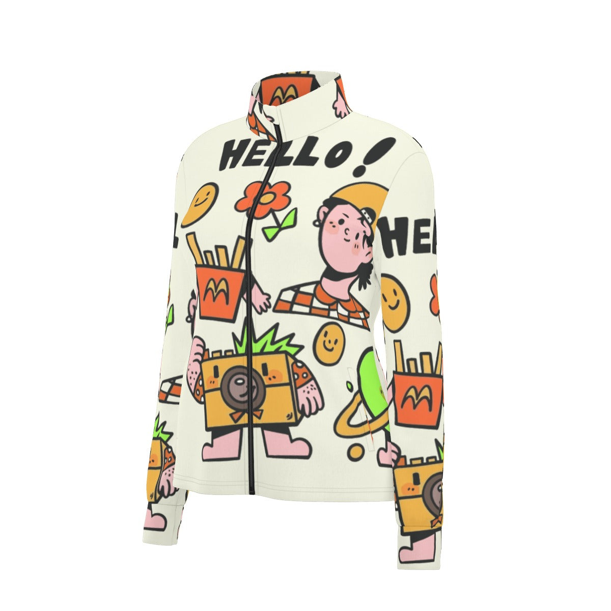 All-Over Print Women's Long Sleeve Thumbhole Jacket