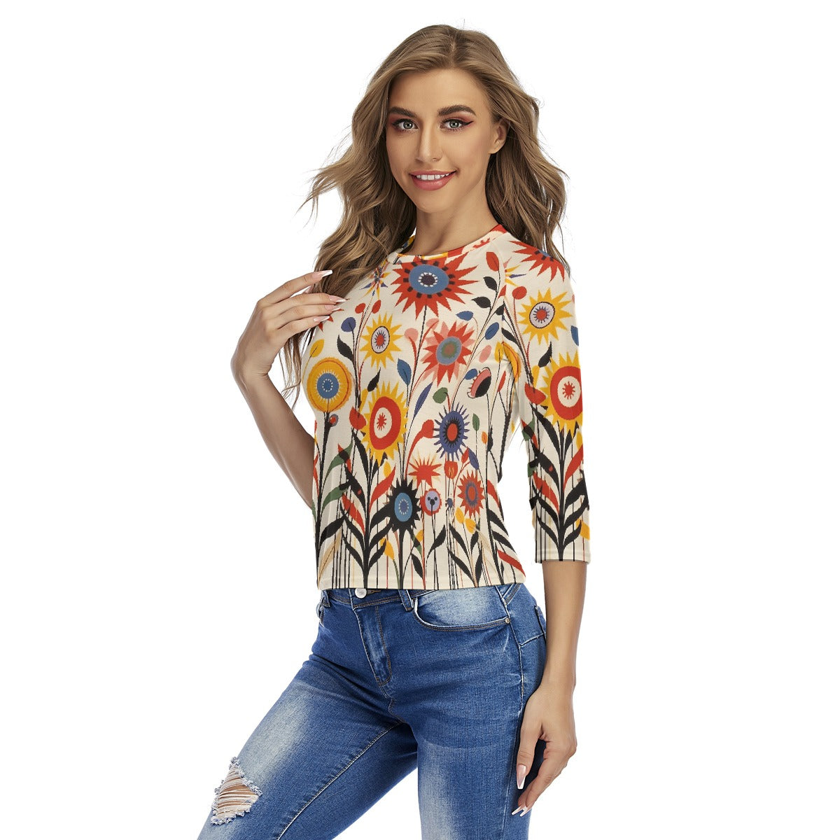 All-Over Print Women's Raglan Sleeves T-shirts