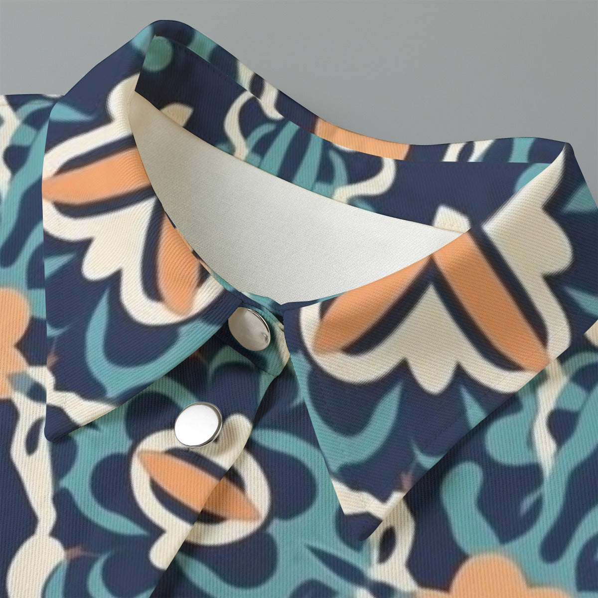 All-Over Print Women's Cropped Jacket | 245GSM Cotton