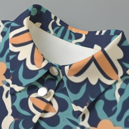 All-Over Print Women's Cropped Jacket | 245GSM Cotton