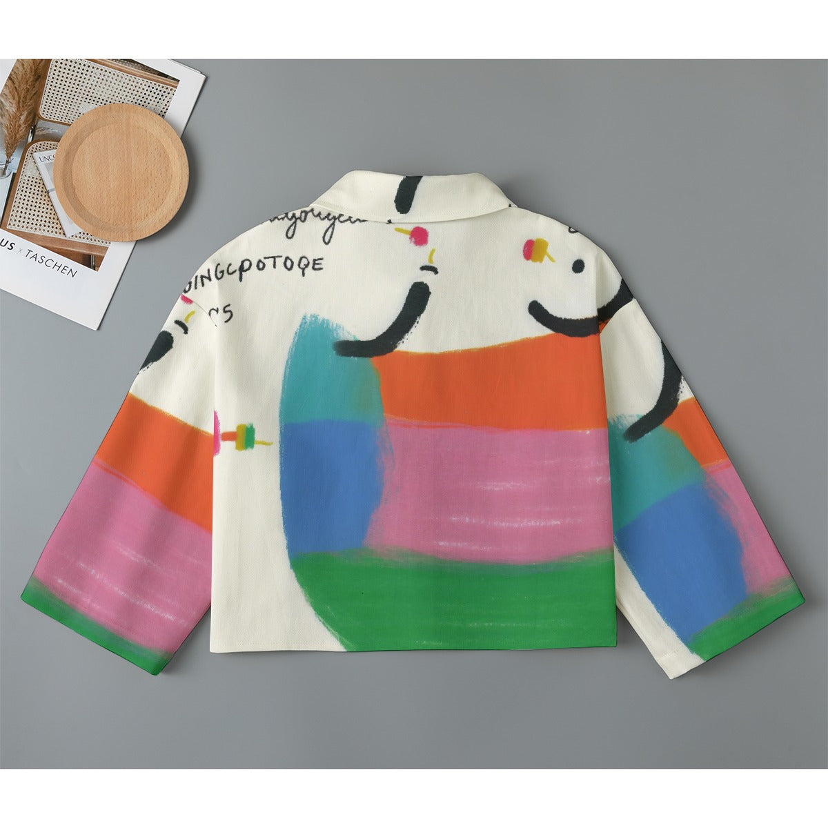 All-Over Print Women's Cropped Jacket | 245GSM Cotton