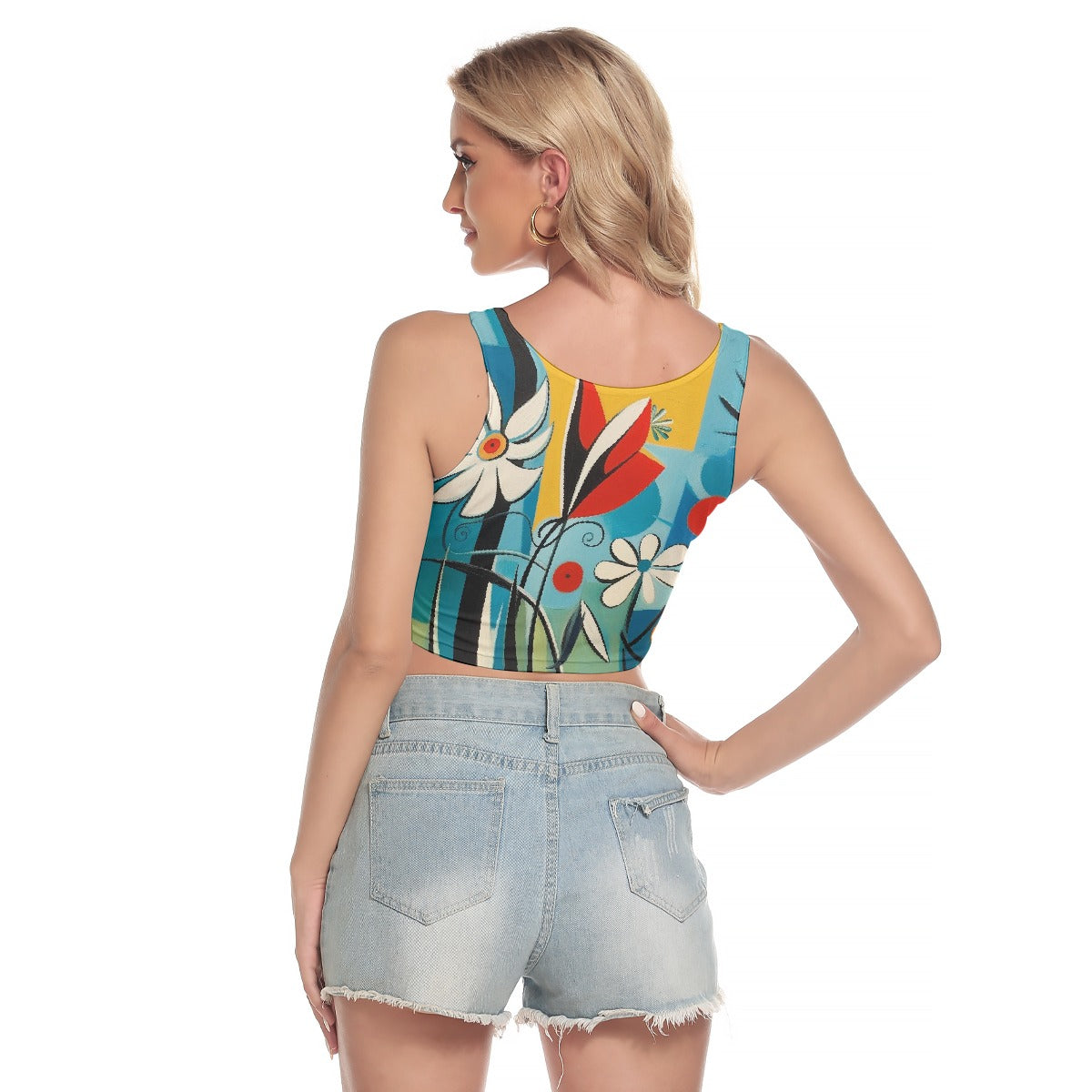 All-Over Print Women's Sport Crop Tank Top