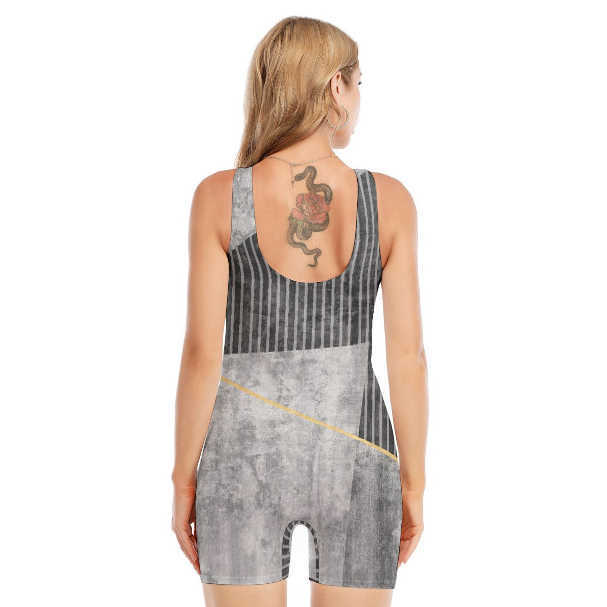 All-Over Print Women's Sleeveless One-piece Swimsuit