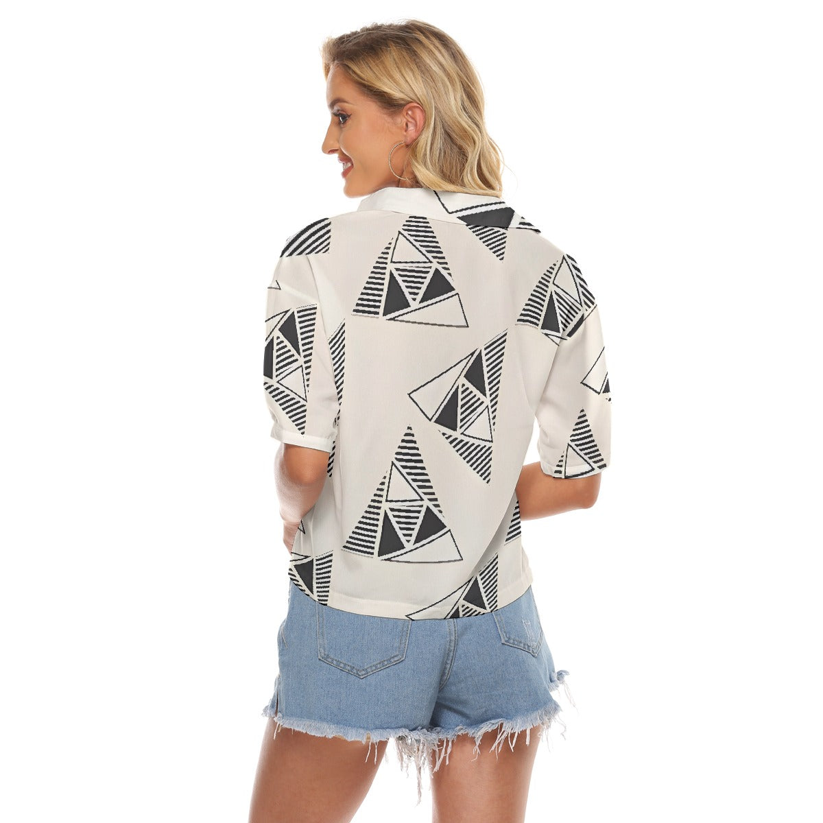 All-Over Print Women's V-neck Shirts