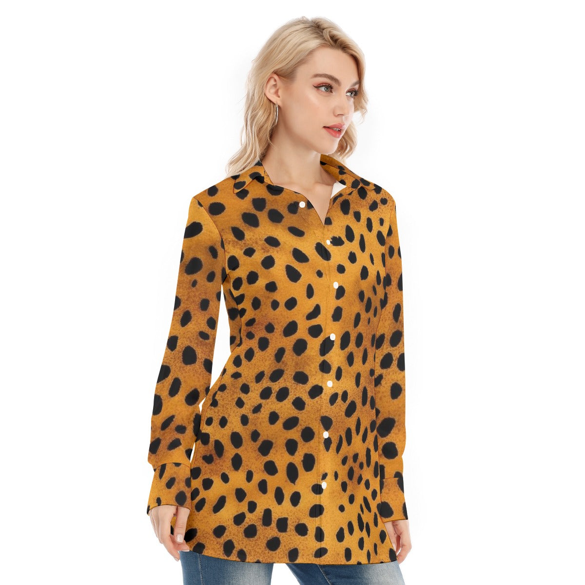 All-Over Print Women's Long Shirt