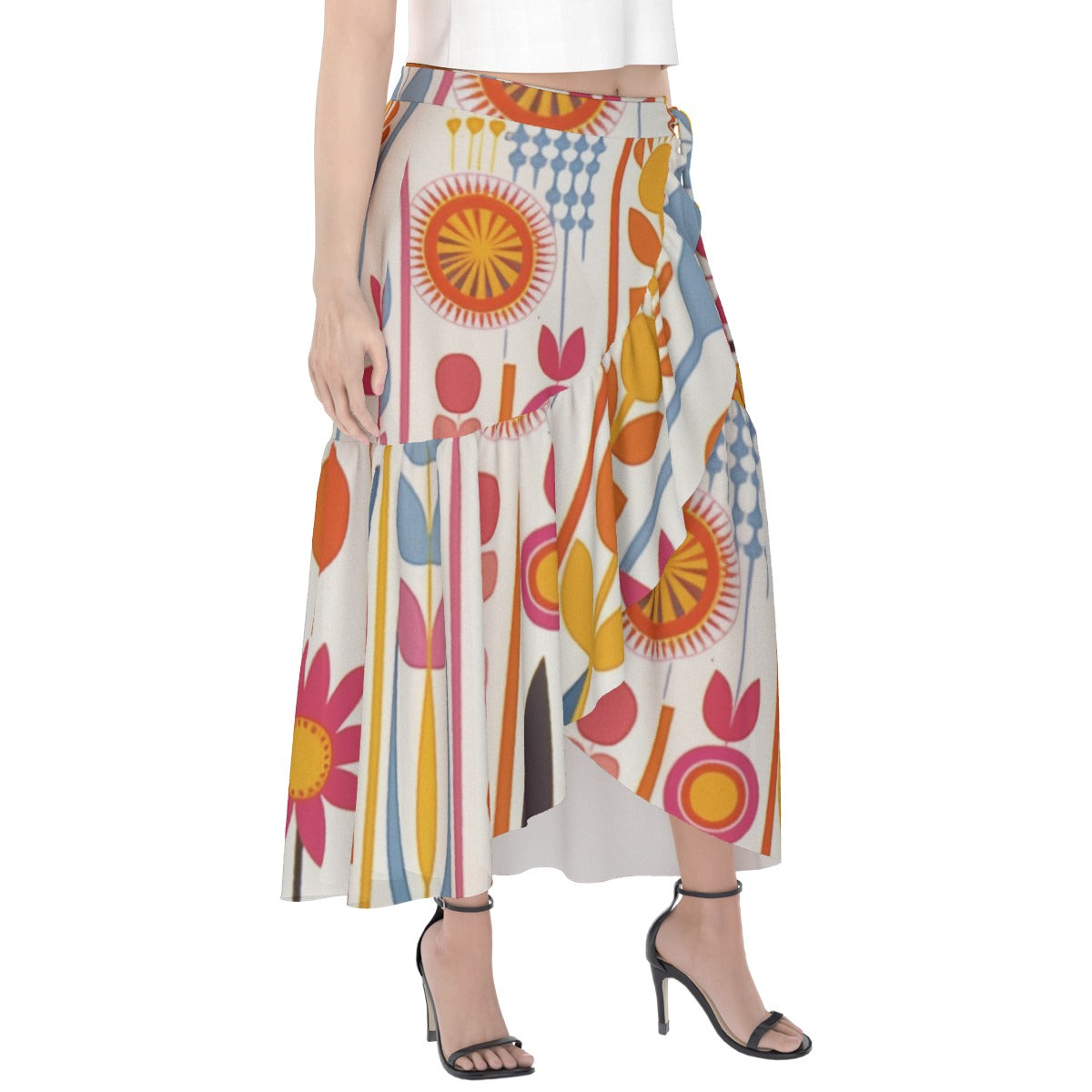 All-Over Print Women's Wrap Skirt