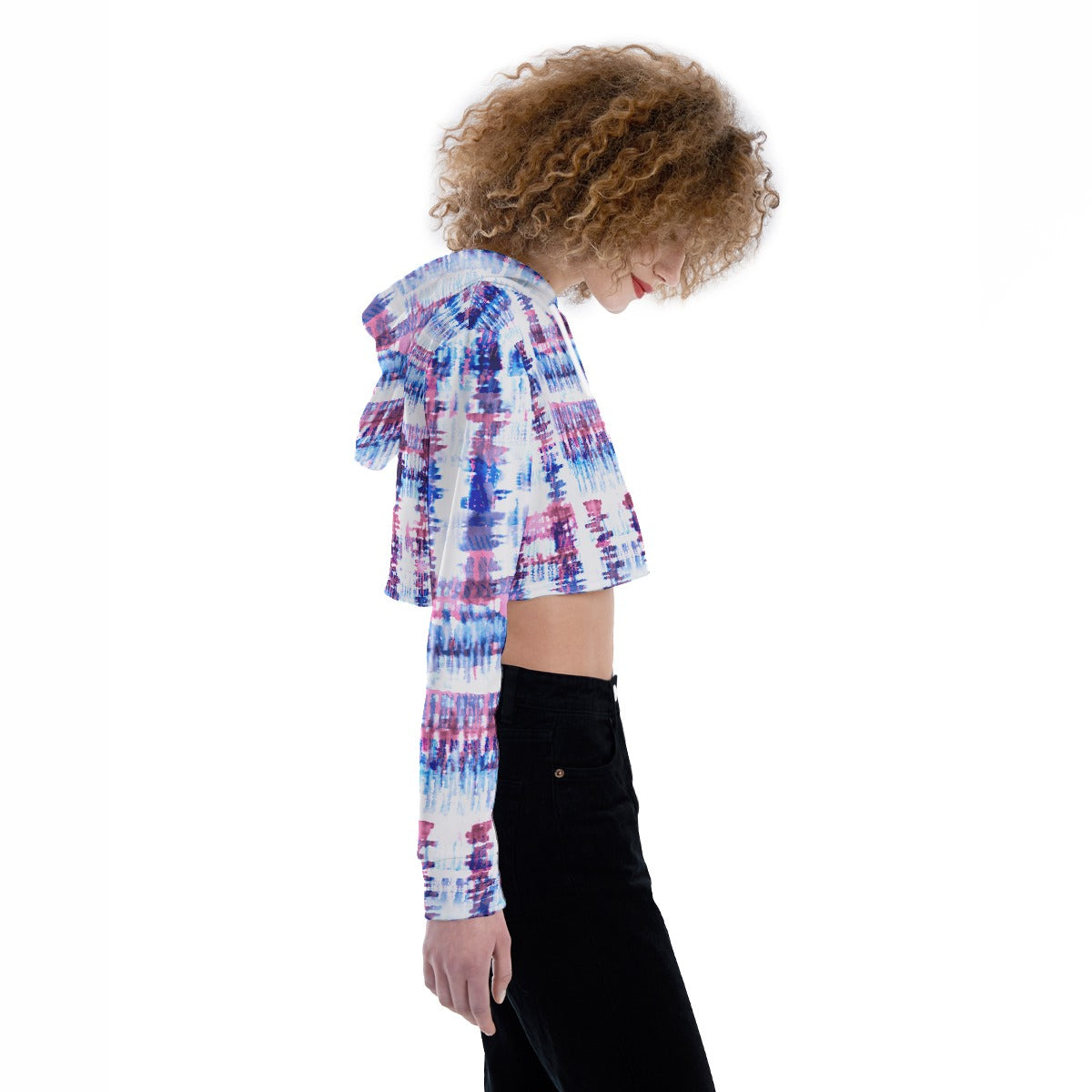 All-Over Print Women's Crop Top Hoodie