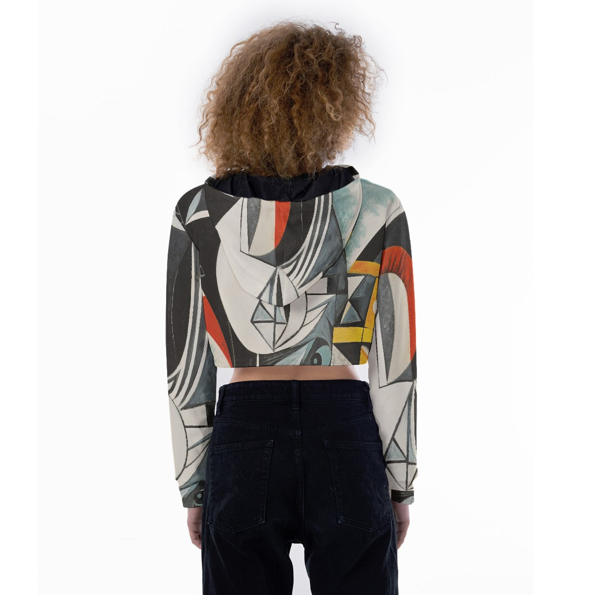 All-Over Print Women's Crop Top Hoodie