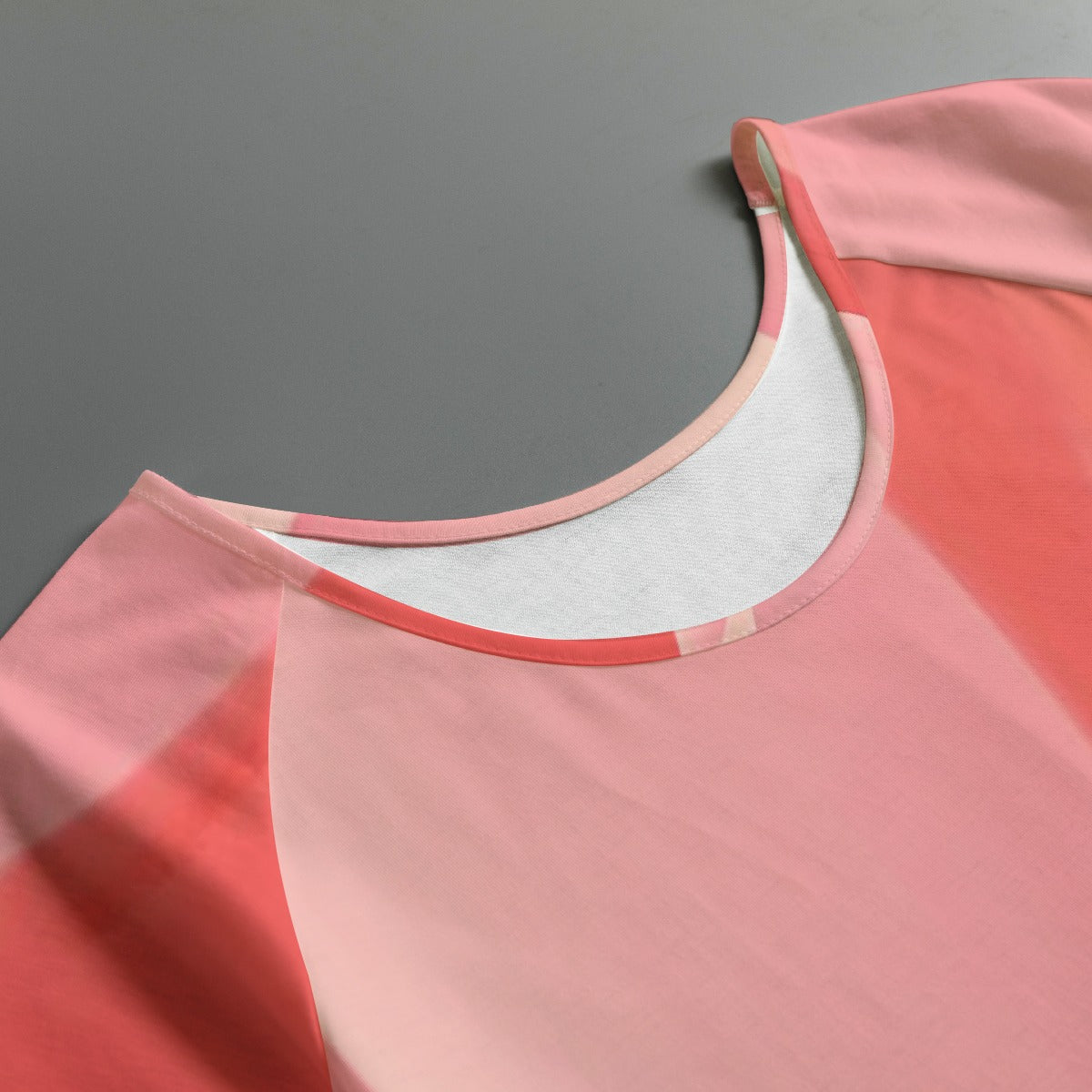All-Over Print Women's Round Neck T-shirt With Raglan Sleeve