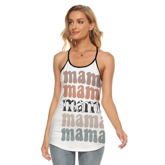 All-Over Print Women's Criss-Cross Open Back Tank Top