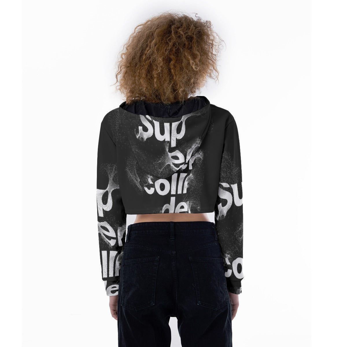 All-Over Print Women's Crop Top Hoodie