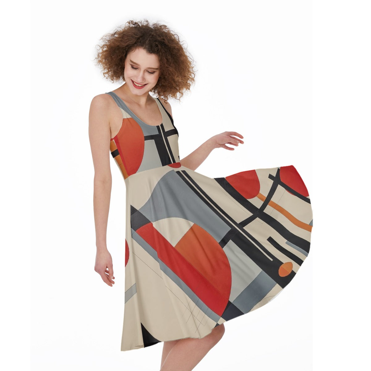 All-Over Print Women's Sleeveless Dress