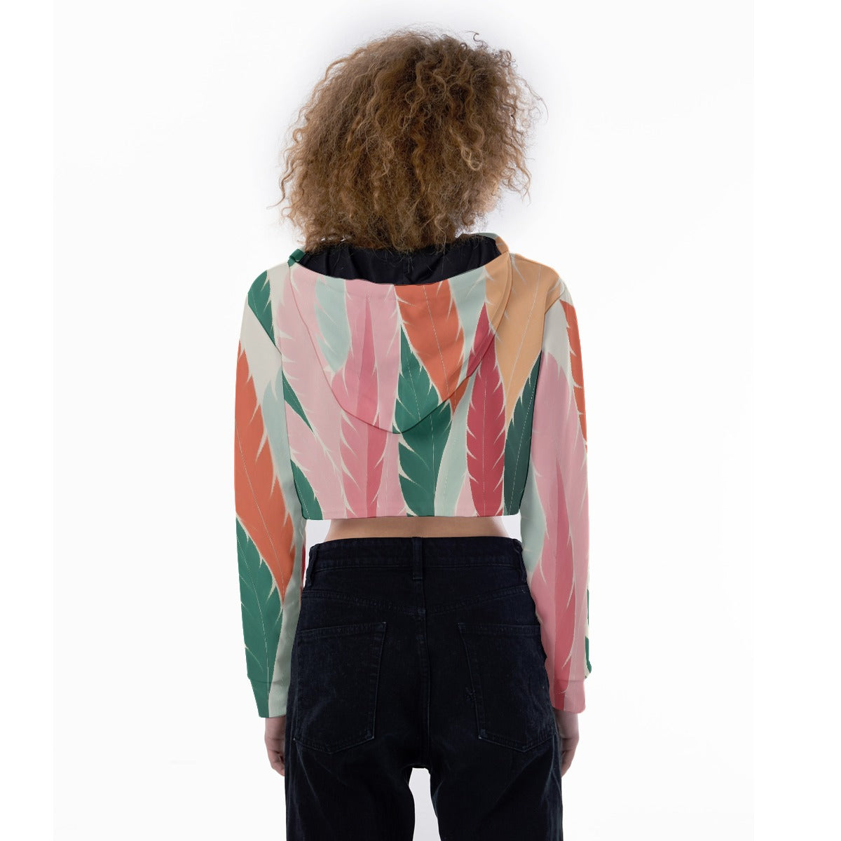All-Over Print Women's Crop Top Hoodie