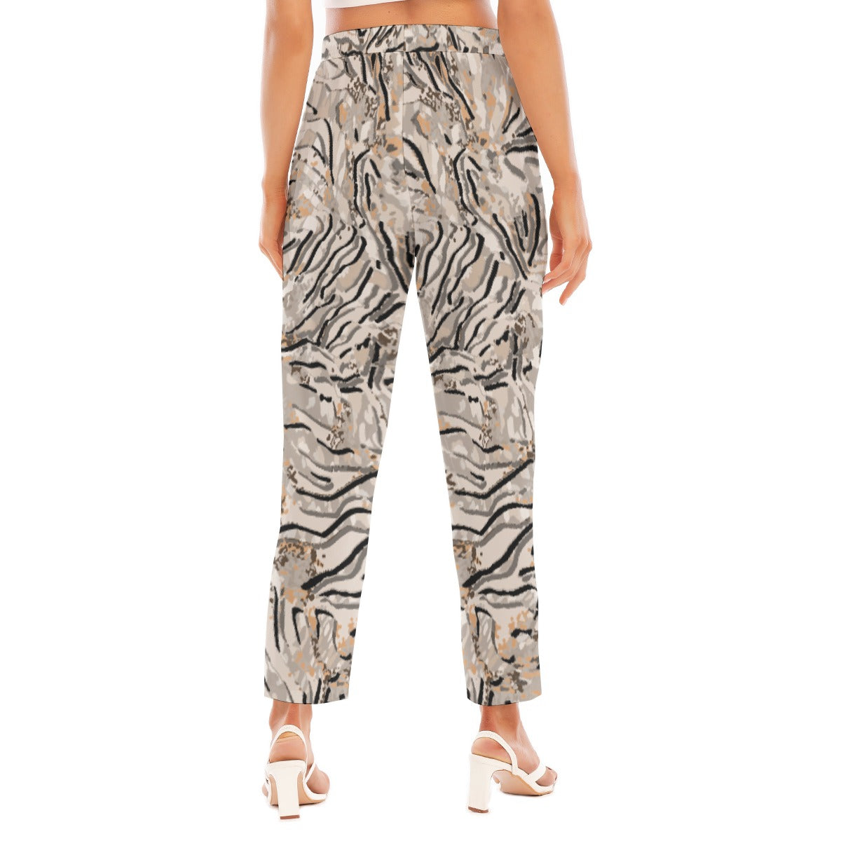 All-Over Print Women's Loose Straight-leg Pants