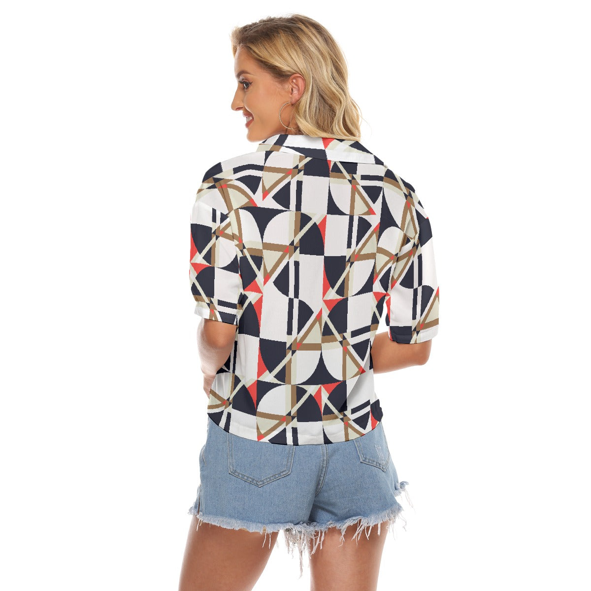 All-Over Print Women's V-neck Shirts
