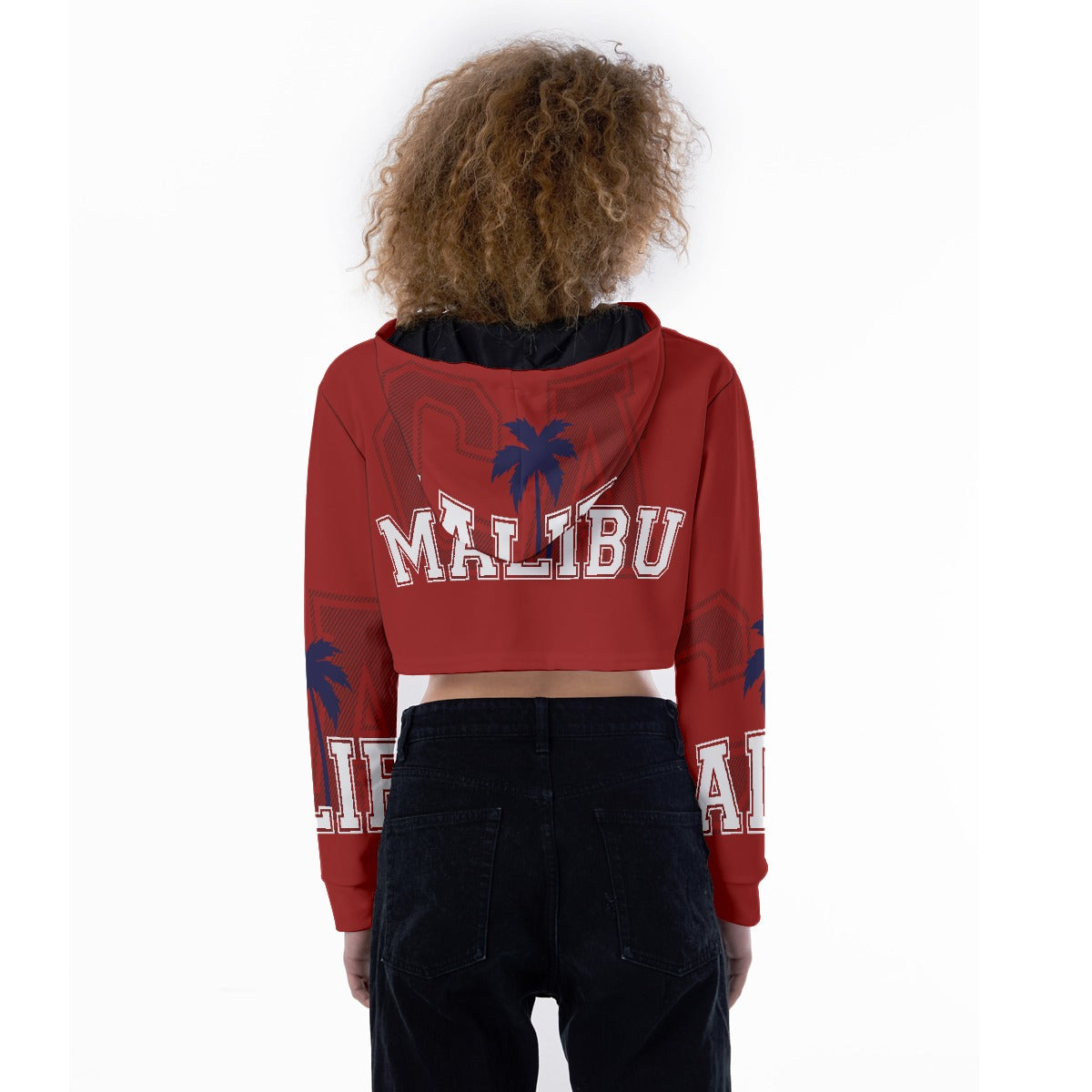 All-Over Print Women's Crop Top Hoodie