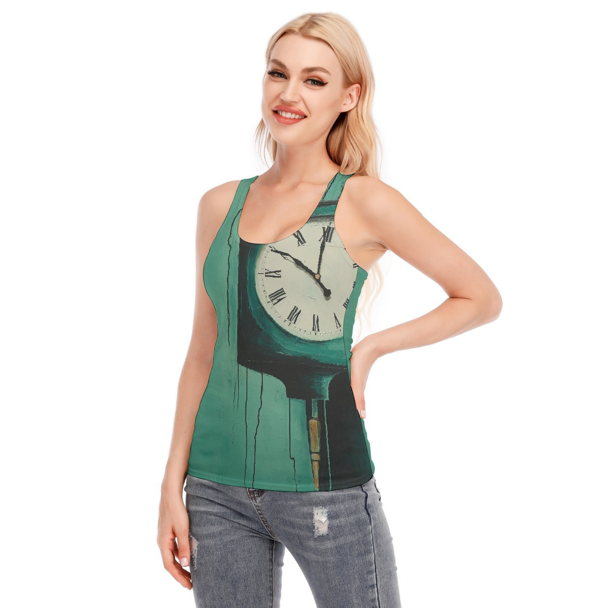 All-Over Print Women's Racer Vest | 190GSM Cotton