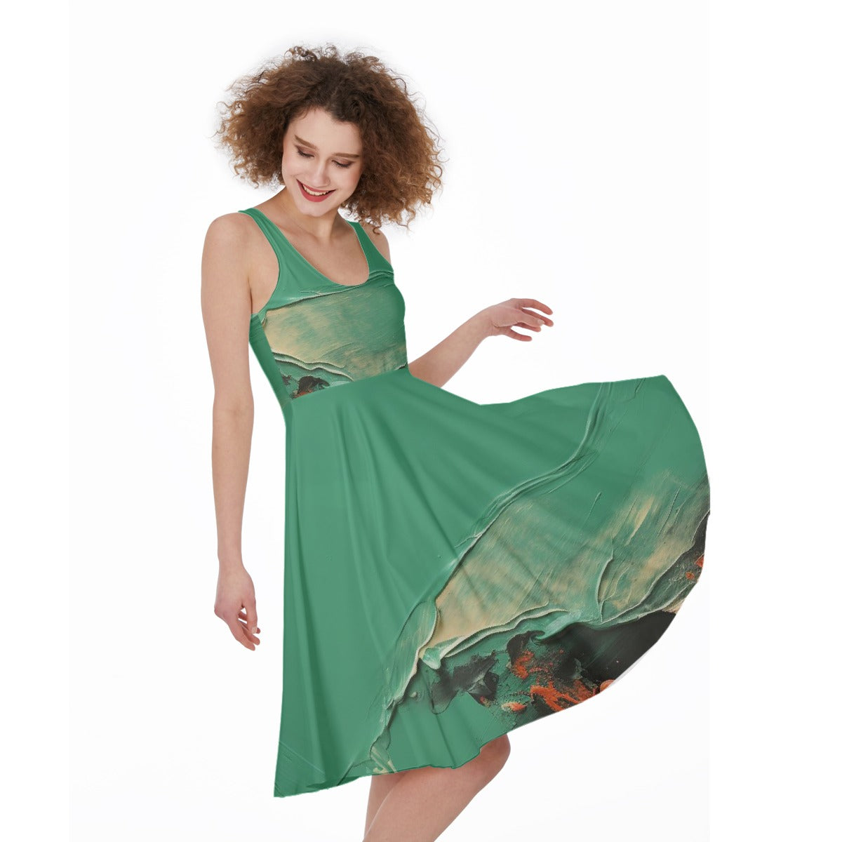 All-Over Print Women's Sleeveless Dress