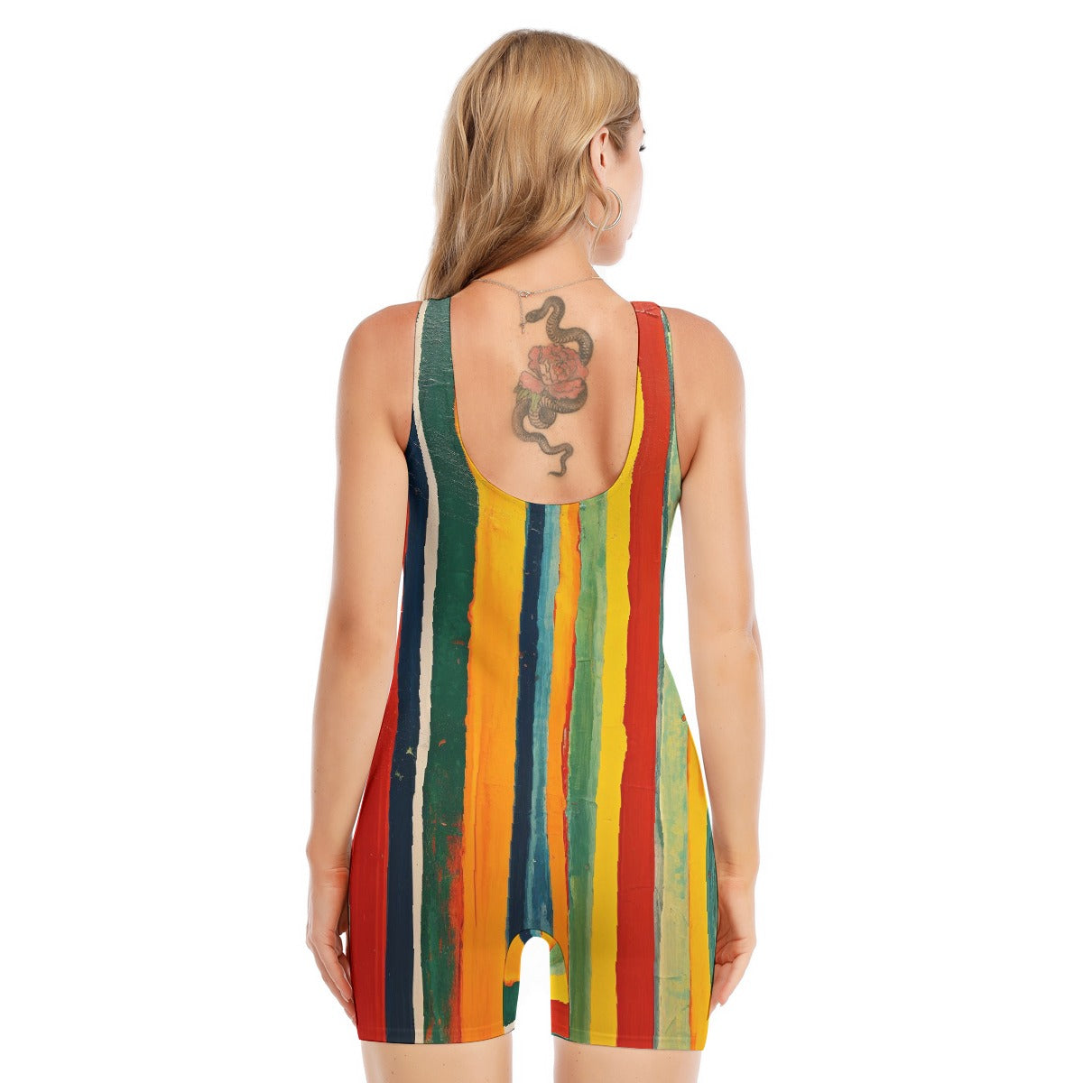 All-Over Print Women's Sleeveless One-piece Swimsuit