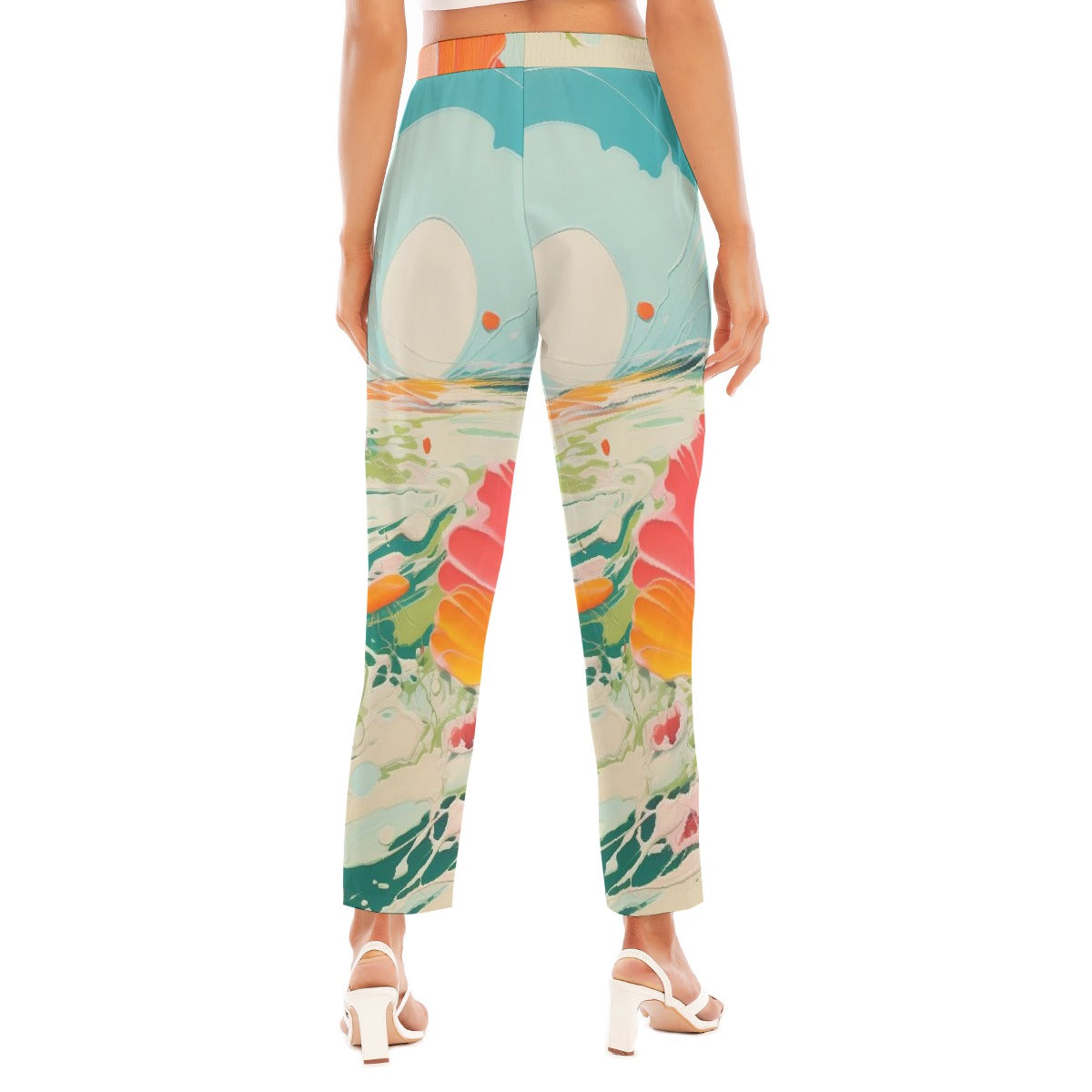 All-Over Print Women's Loose Straight-leg Pants