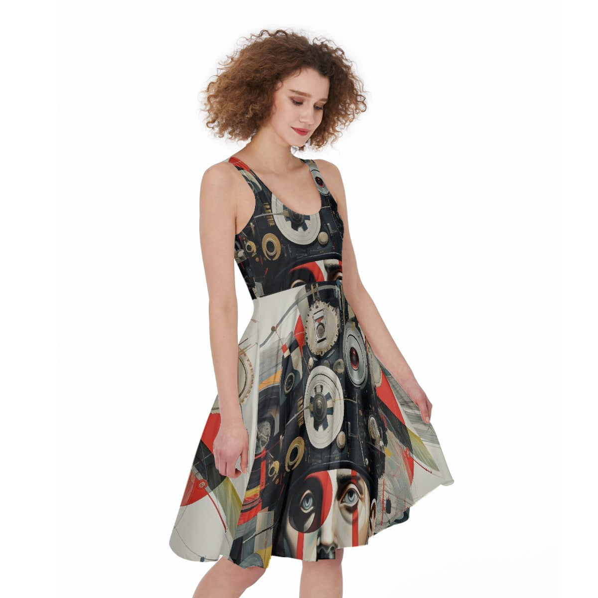 All-Over Print Women's Sleeveless Dress
