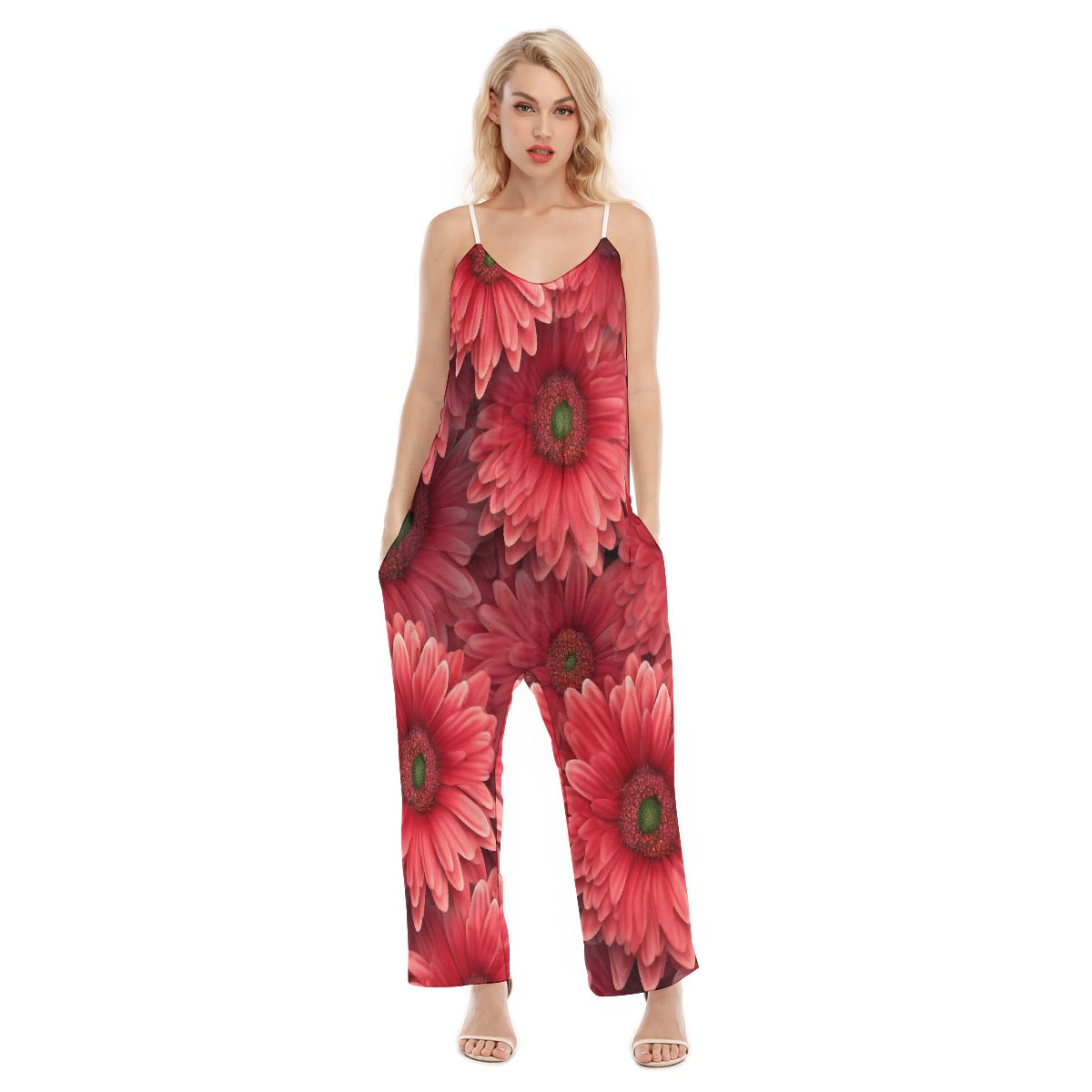 All-Over Print Women's Loose Cami Jumpsuit