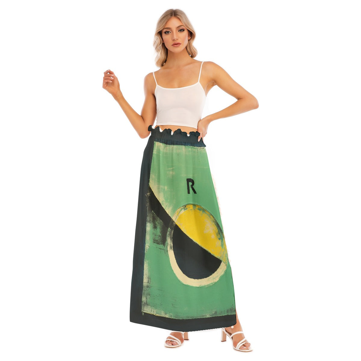 All-Over Print Women's Side Split Skirt
