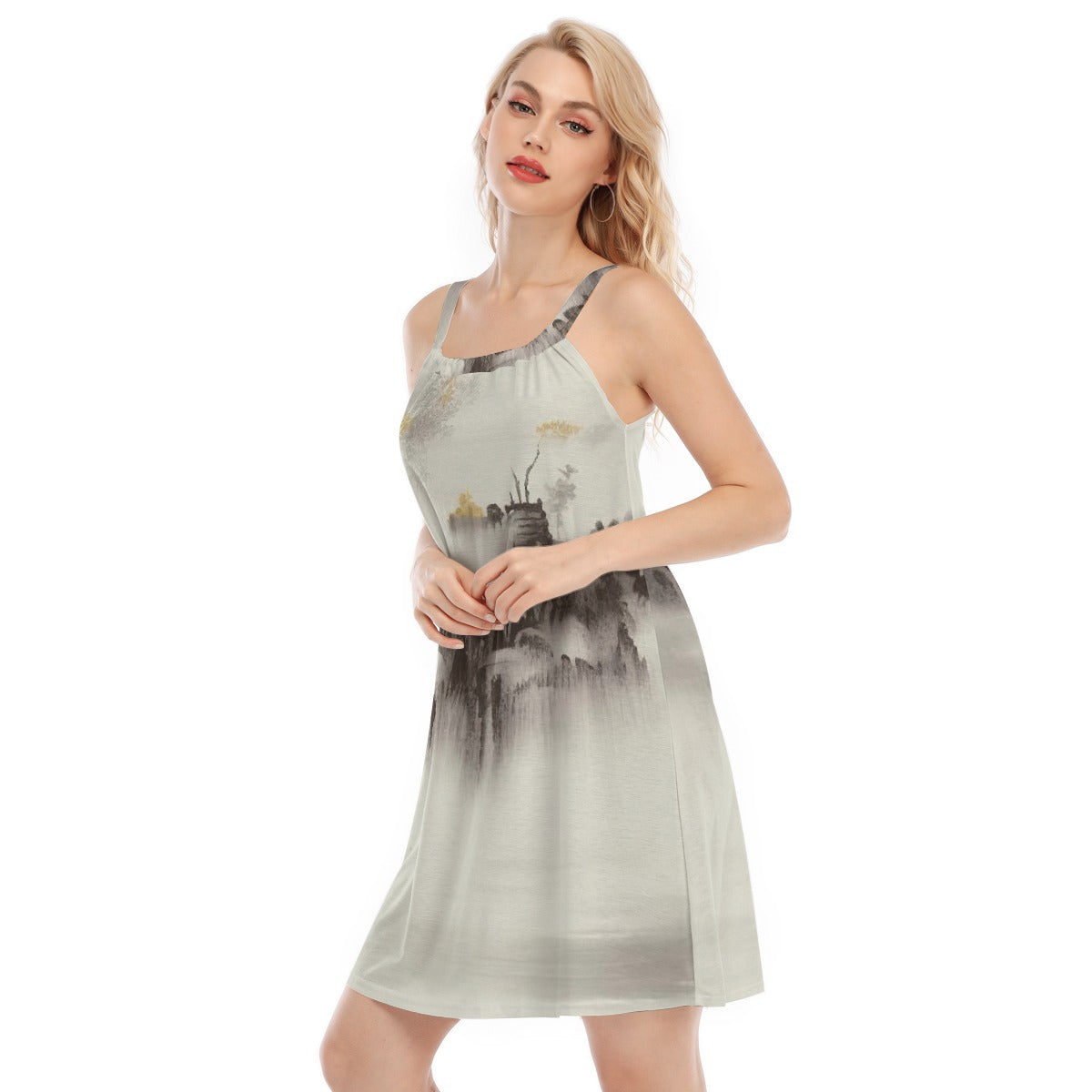 All-Over Print Women's Sleeveless Cami Dress