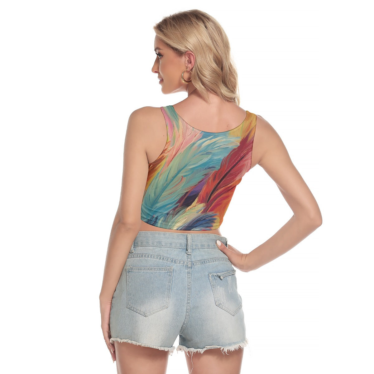 All-Over Print Women's Sport Crop Tank Top