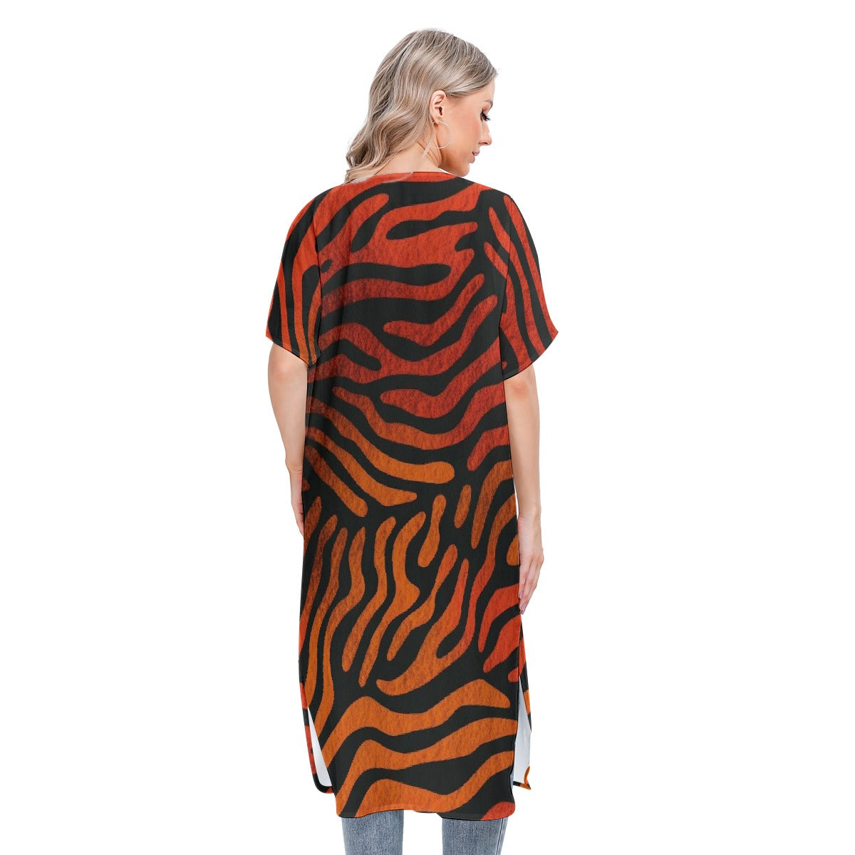 All-Over Print Women's Short Sleeve Cardigan