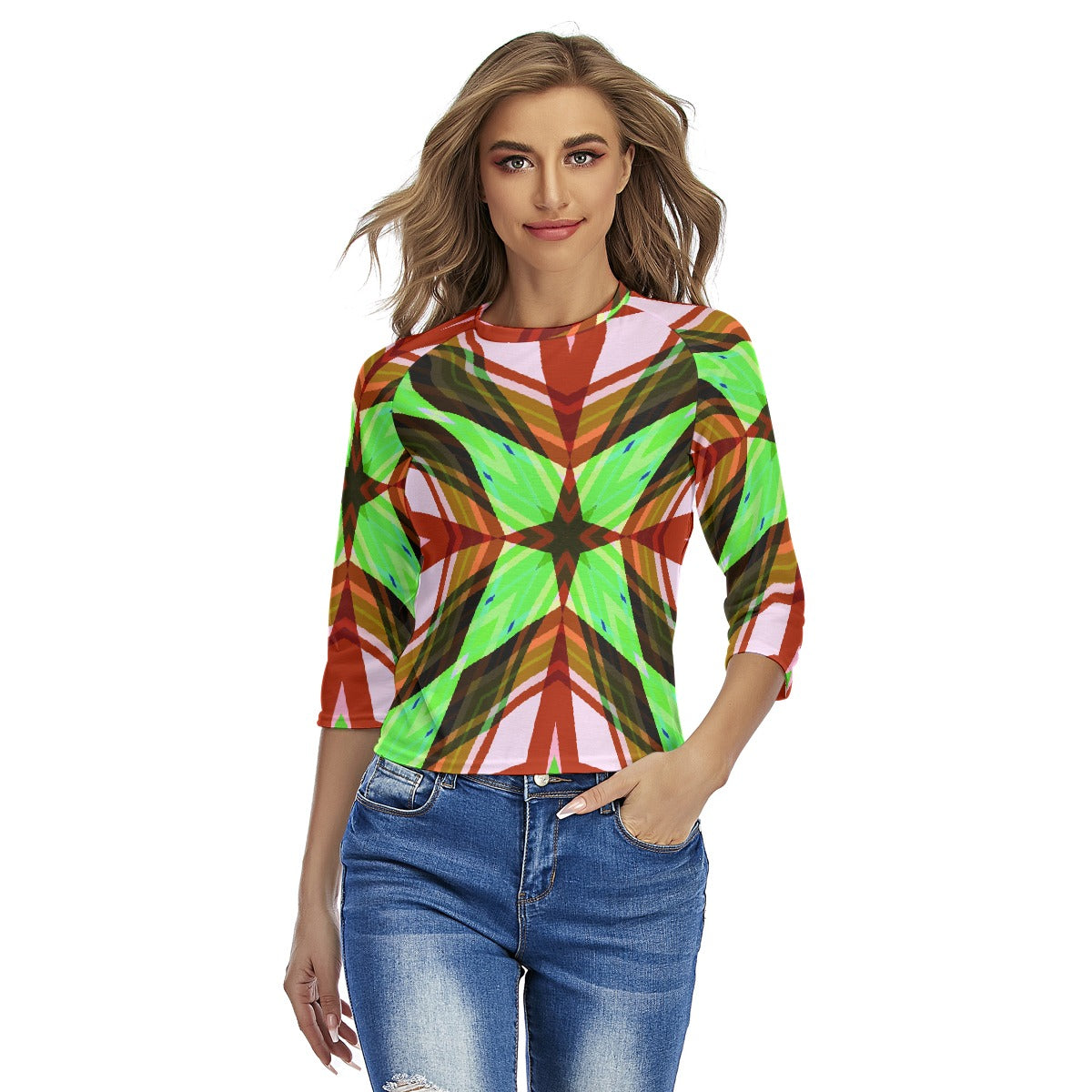 All-Over Print Women's Raglan Sleeves T-shirts