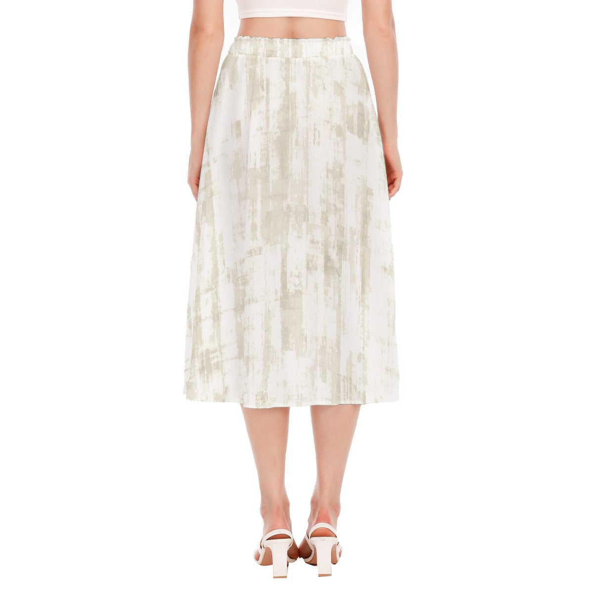 All-Over Print Women's Long Section Chiffon Skirt