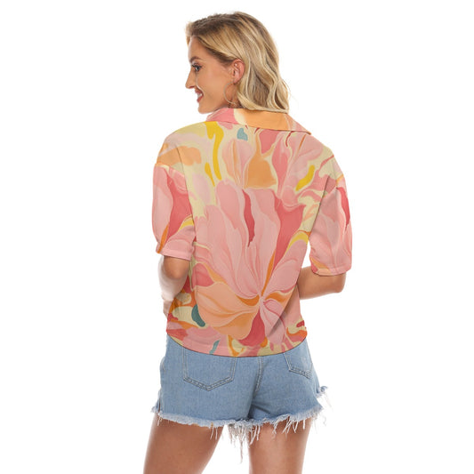 All-Over Print Women's V-neck Shirts