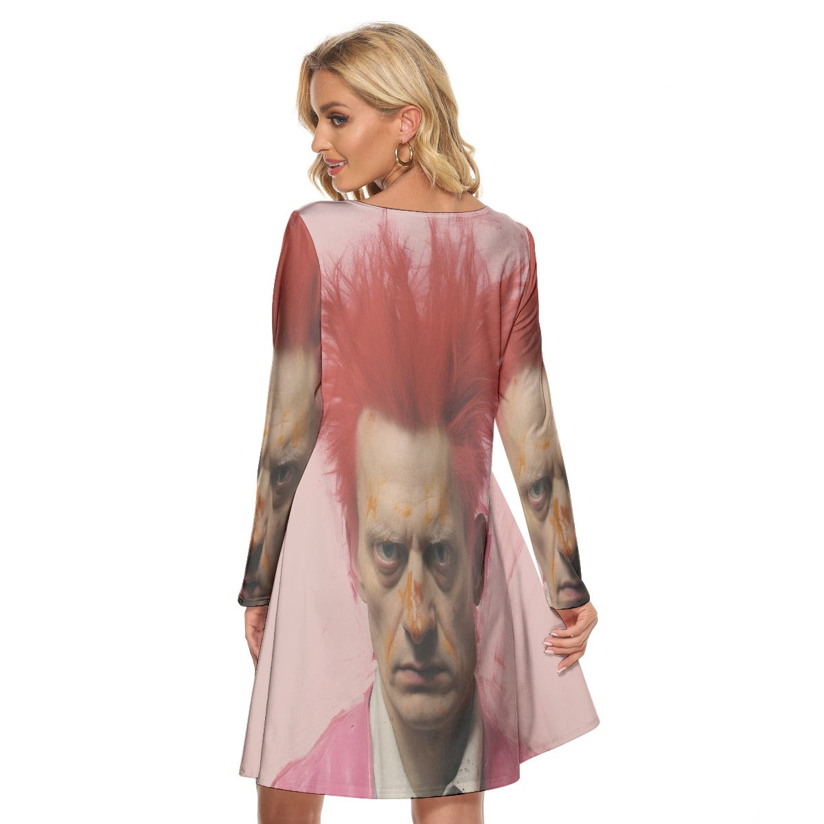 All-Over Print Women's Crew Neck Dress