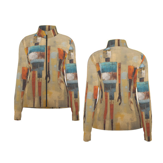 All-Over Print Women's Long Sleeve Thumbhole Jacket