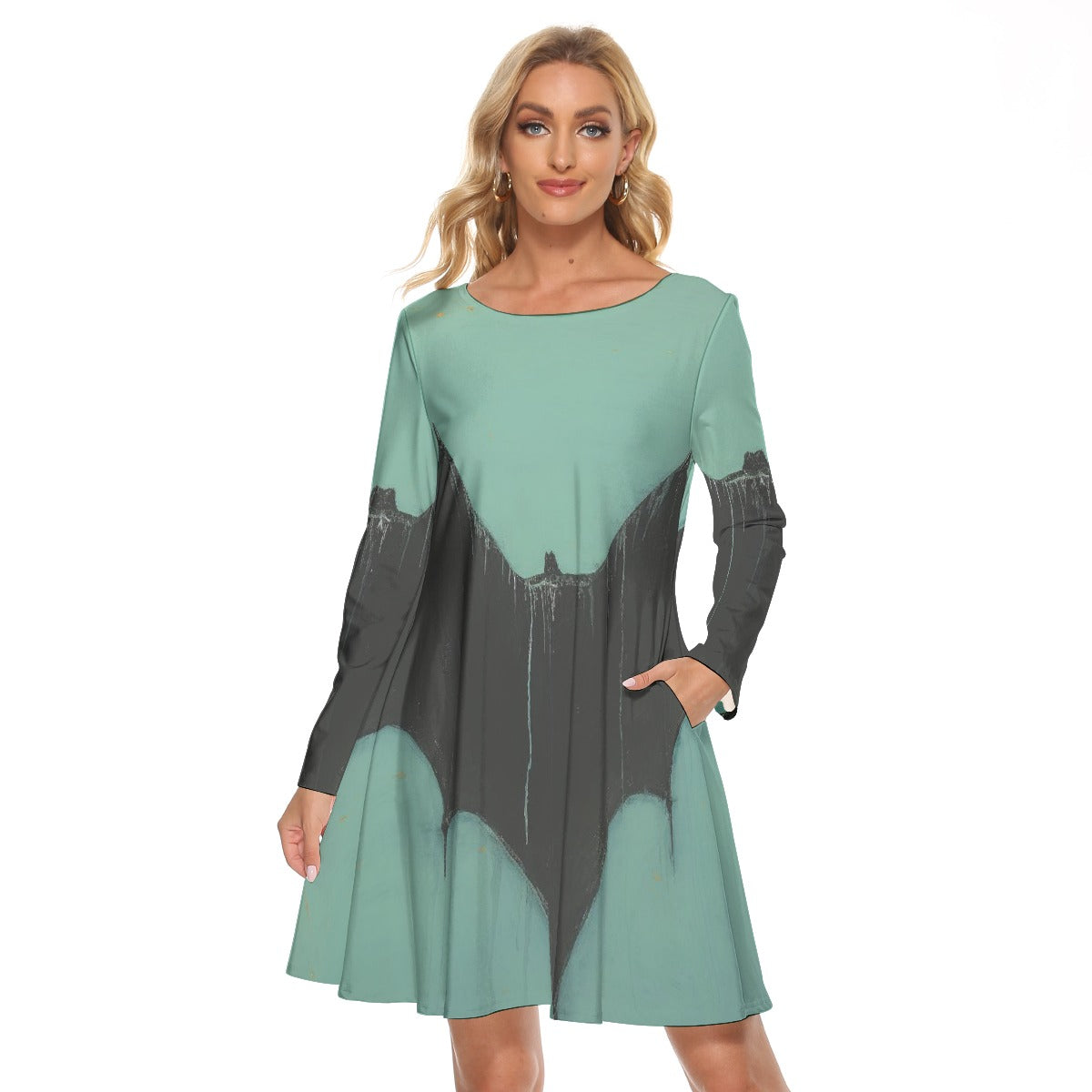 All-Over Print Women's Crew Neck Dress