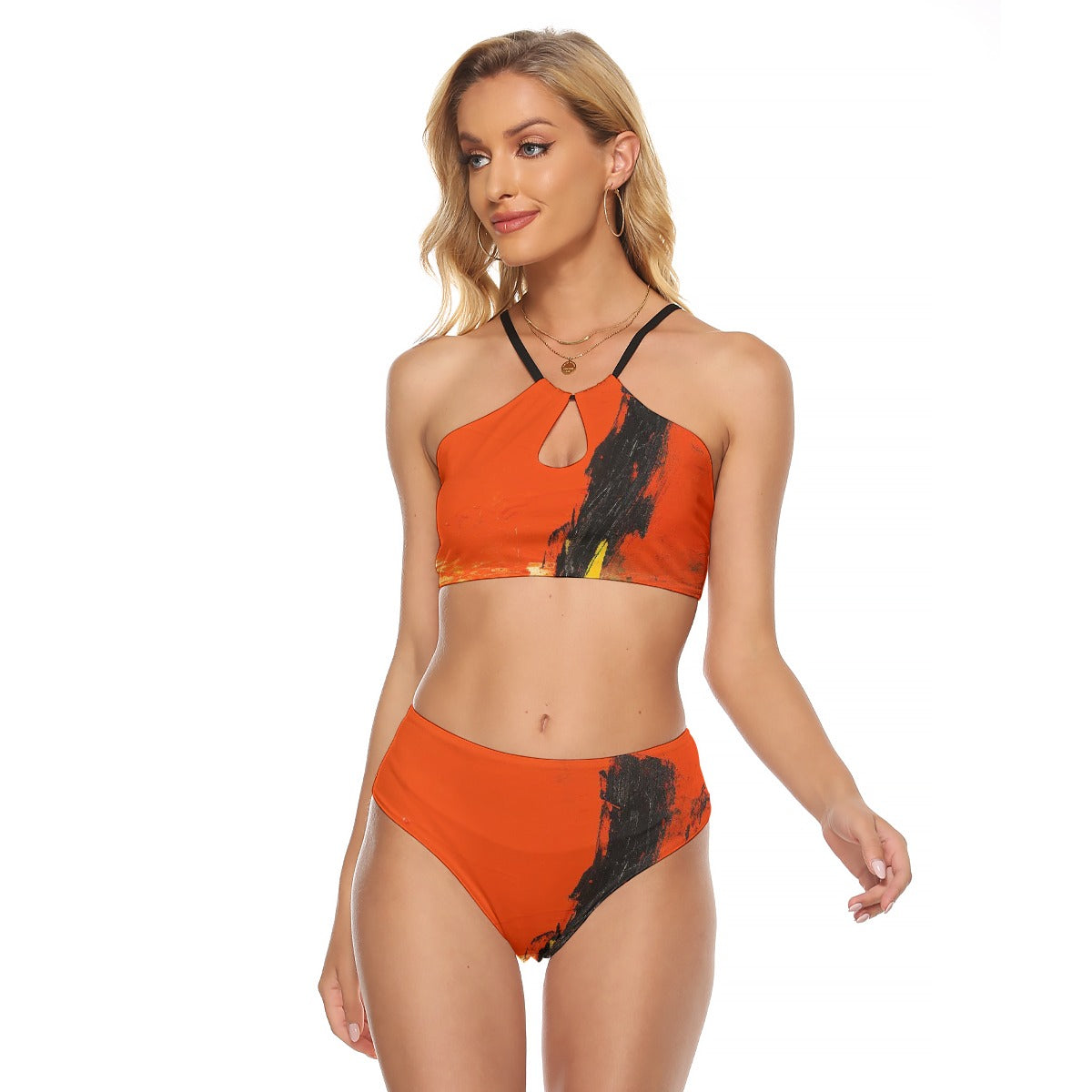 All-Over Print Women's Cami Keyhole One-piece Swimsuit