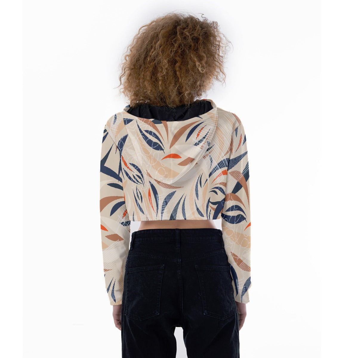 All-Over Print Women's Crop Top Hoodie