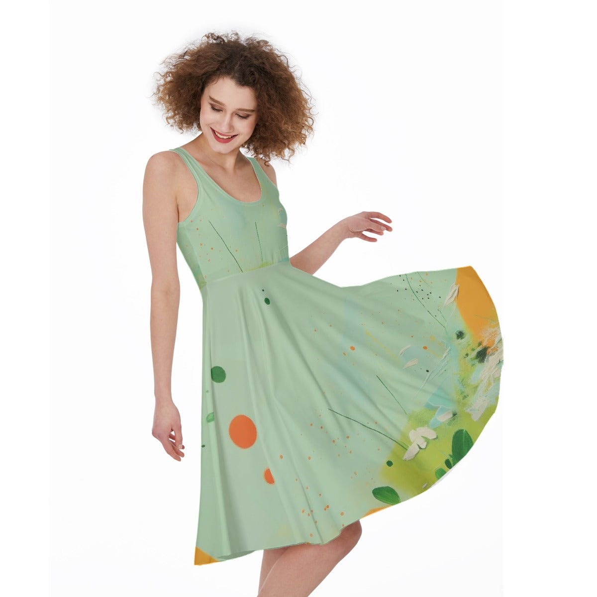 All-Over Print Women's Sleeveless Dress