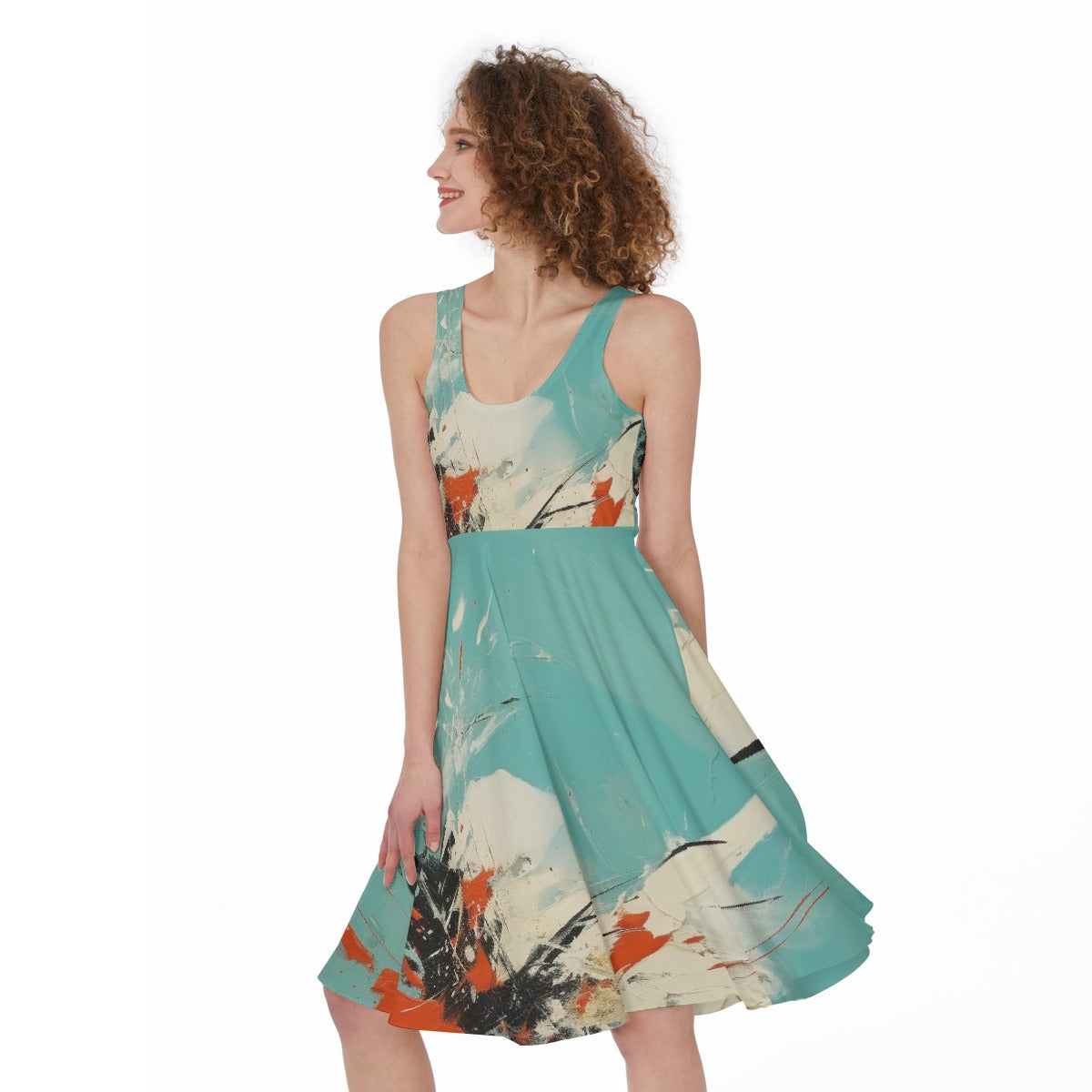 All-Over Print Women's Sleeveless Dress
