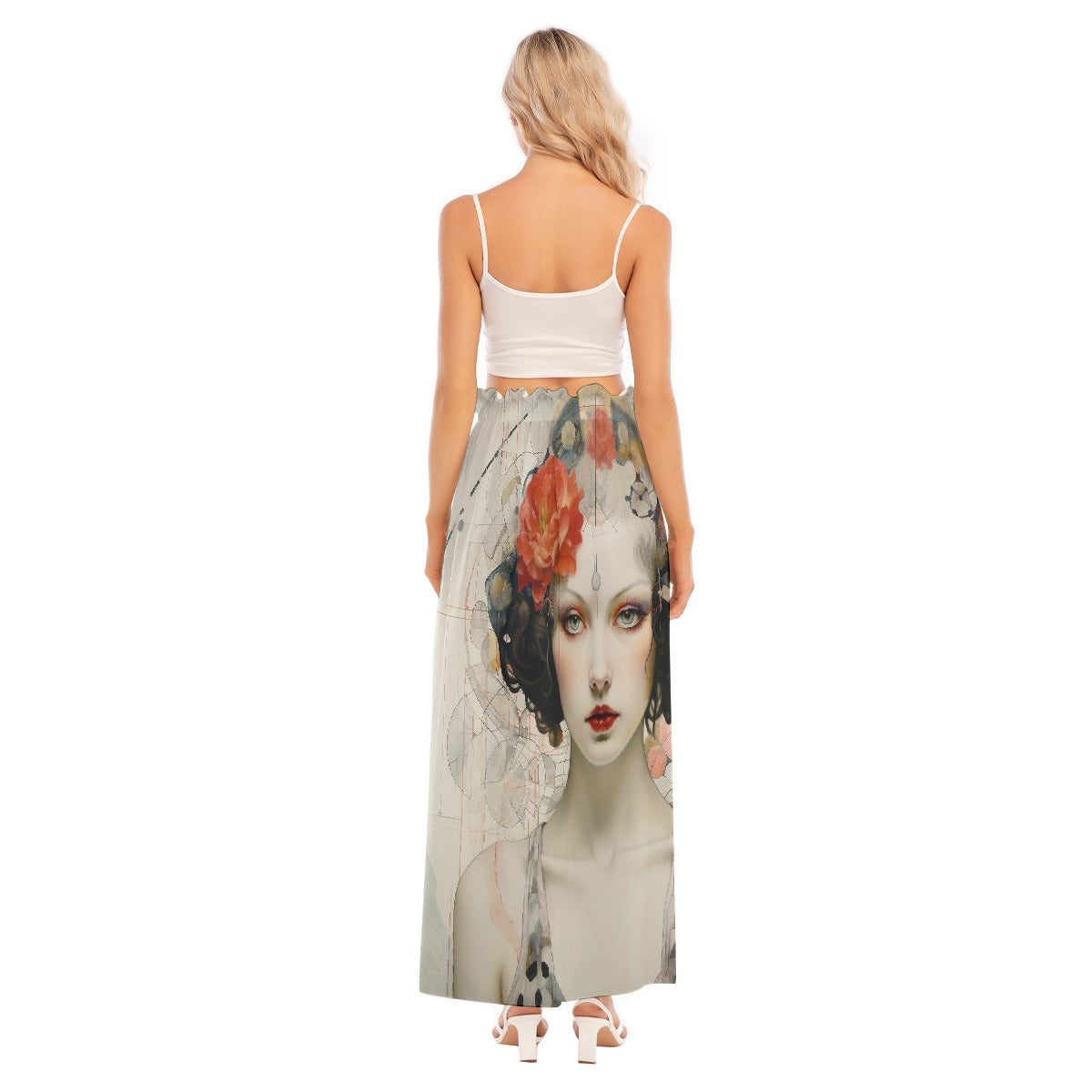 All-Over Print Women's Side Split Skirt