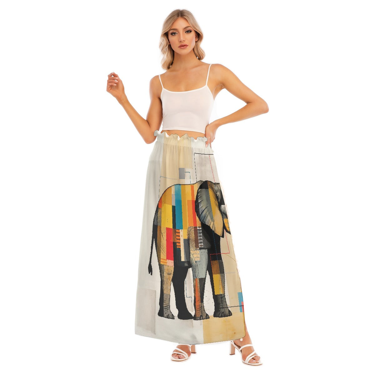 All-Over Print Women's Side Split Skirt
