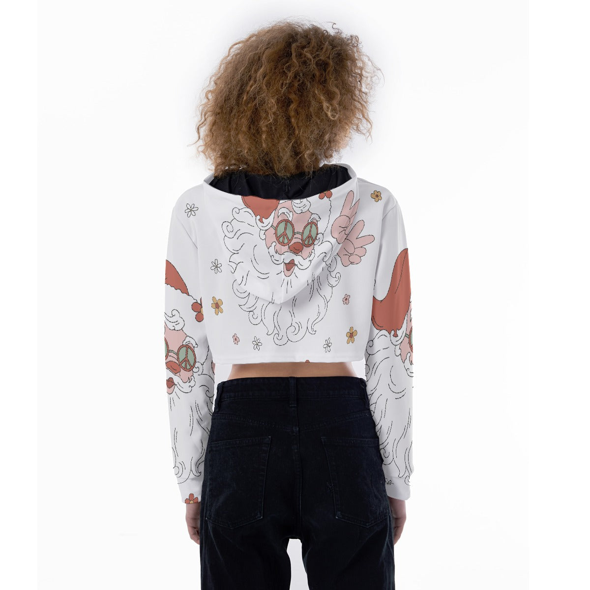 All-Over Print Women's Crop Top Hoodie