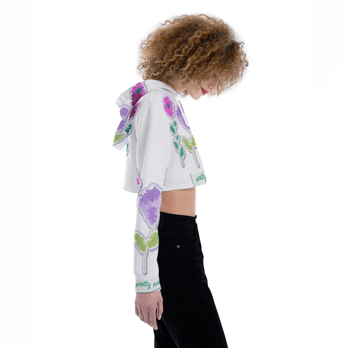 All-Over Print Women's Crop Top Hoodie