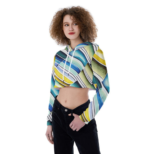 All-Over Print Women's Crop Top Hoodie