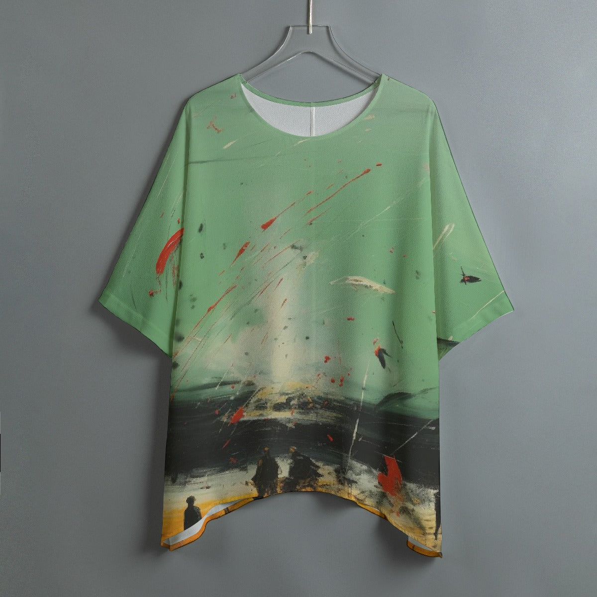 All-Over Print Women's Bat Sleeve Shirt