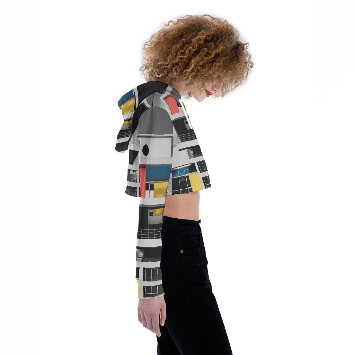 All-Over Print Women's Crop Top Hoodie