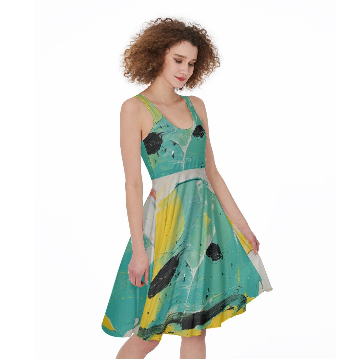 All-Over Print Women's Sleeveless Dress